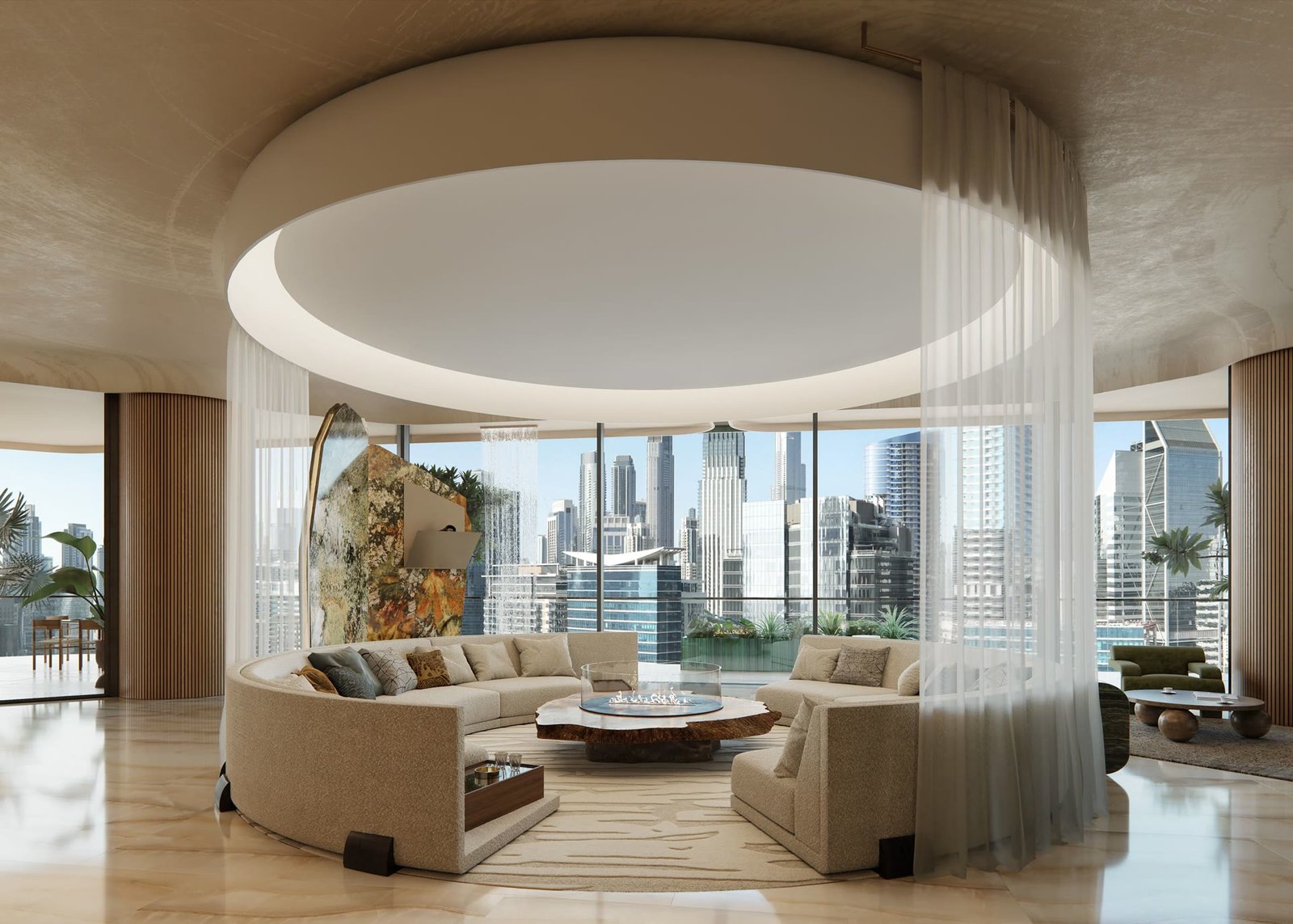 Penthouse living room